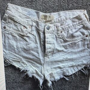 We The Free Women's White Denim Shorts